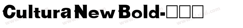 Cultura New Bold字体转换